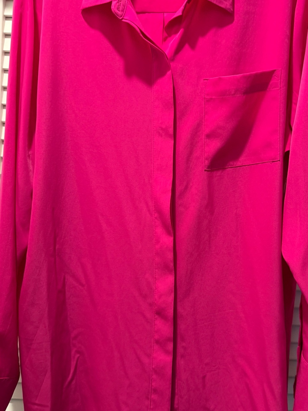 Nine West Hot Pink Women's Button-Up Top